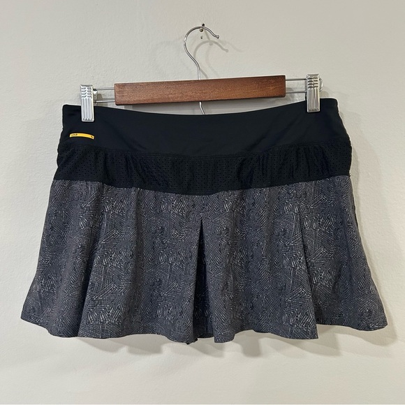 Lolé Black Grey Pattern Running Tennis Golf Athletic Skort Women’s Size Large - Picture 1 of 6